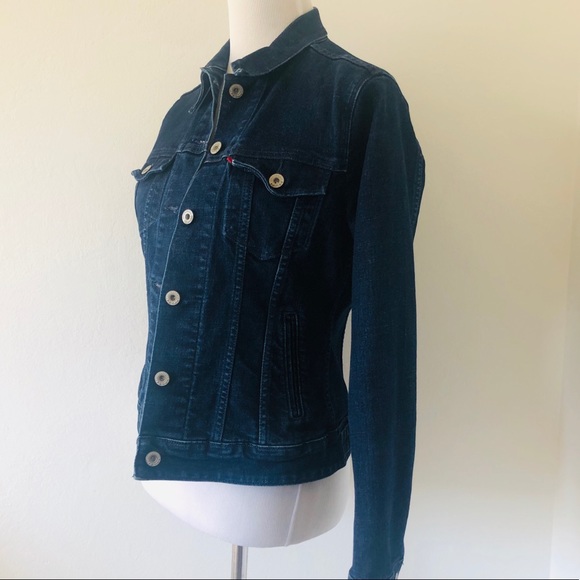 LEVI'S ORIGINAL TRUCKER JACKET DARK WASH MEDIUM - Picture 2 of 5